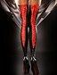 abordables Chaussettes et collants-Bas Sexy Moyen - Couleur Pleine Femme Noir Violet Rouge Taille unique