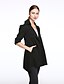 cheap Women&#039;s Jackets-Women&#039;s Jacket Casual Jacket Daily Spring Fall Regular Coat Round Neck Jacket Long Sleeve Solid Colored Classic Style Black Green