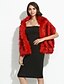 cheap Women&#039;s Coats &amp; Trench Coats-Women&#039;s Party / Vintage Faux Fur Rectangle Scarf - Solid Colored / Winter
