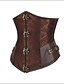 ieftine Corsete &amp; Bustiere-Pentru femei Corset sub Bust Fuste - Jacquard Maro Maro Deschis L XL XXL