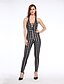 voordelige Dames jumpsuits &amp; rompers-Dames Print  Club Skinny Sexy Jumpsuits,Mouwloos Halter Zomer Polyester