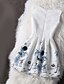 cheap Women&#039;s Dresses-Women&#039;s Daily Vintage Sheath DressPrint Round Neck Above Knee Sleeveless White Polyester All Seasons Mid Rise