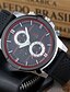 preiswerte Sportuhr-Herrn Uhr Sportuhr Armbanduhr Quartz Silikon Schwarz / Weiß / Rot Armbanduhren für den Alltag Cool Analog Klassisch Freizeit Modisch Kleideruhr Schwarz Schwarz / Weiß Weiß / Rot