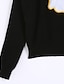 abordables Tops de Mujeres-Mujer Regular Pullover Casual/Diario Simple,Estampado Rojo Blanco Negro Gris Escote Redondo Manga Larga Pelo de Conejo Primavera Otoño