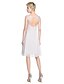 cheap Bridesmaid Dresses-A-Line Bridesmaid Dress Jewel Neck Sleeveless Elegant Knee Length Chiffon / Lace with Pleats 2022