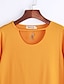 billige Topper til kvinner-Bomull T-skjorte Dame - Ensfarget Gatemote
