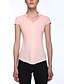 billige Bluser og skjorter til kvinner-V-hals Bluse - Ensfarget, Racerrygg Fritid Arbeid Dame