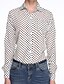 cheap Women&#039;s Blouses &amp; Shirts-Women&#039;s Daily Casual Spring Summer Fall Shirt,Polka Dot Shirt Collar Long Sleeves Thin