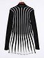 cheap Women&#039;s Sweaters-Women&#039;s Striped V-neck Slim Cardigan , Casual Long Sleeve Ruched