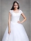 baratos Vestidos de Casamento-Vestidos de noiva De Baile Rainha Ana Manga Curta Longo Renda Vestidos de noiva Com Miçangas Apliques 2023