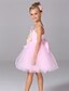 cheap Dresses-Girls&#039; Bow Going out Solid Colored Sleeveless Dress Fuchsia