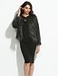 cheap Women&#039;s Furs &amp; Leathers-Women Faux Fur Top , Belt Not Included Winter Fur Coat