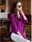 preiswerte Blusen und Hemden für Damen-Damen Solide - Einfach / Street Schick Hemd, V-Ausschnitt / Sommer