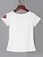 economico T-Shirt da donna-Per donna T-shirt Con stampe Top Cotone Casual Bianco