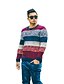 preiswerte Herrenpullover &amp; -Strickjacken-Herren Standard Pullover-Lässig/Alltäglich Einfach Jacquard Rundhalsausschnitt Langarm Kunstseide Herbst Winter Mittel Mikro-elastisch