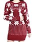 cheap Women&#039;s Dresses-Women&#039;s Cotton Loose Dress - Animal / Fall / Winter