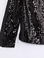 cheap Women&#039;s Blazer&amp;Suits-Women&#039;s Sequin Daily / Party/Cocktail Sexy / Street chic / Punk &amp; Gothic Spring / Fall BlazerSolid Round Neck