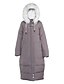 cheap Women&#039;s Puffer&amp;Parka-Women&#039;s Long White Goose Down Padded - Solid Hooded