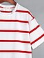 billige Overdele til kvinder-Dame - Stribet Bomuld Simple T-shirt / Efterår