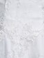 cheap Wedding Dresses-A-Line Strapless Ankle Length Lace Made-To-Measure Wedding Dresses with Appliques by LAN TING BRIDE®