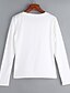billige Overdele til kvinder-Dame - Ensfarvet Bomuld Gade I-byen-tøj T-shirt
