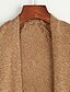 cheap Women&#039;s Coats &amp; Trench Coats-Winter Women&#039;s Solid Color Brown / Gray Coats &amp; Jackets , Sexy / Party Tailored Collar Long Sleeve