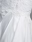 cheap Wedding Dresses-Mermaid / Trumpet Strapless Court Train Lace / Satin Made-To-Measure Wedding Dresses with Lace by LAN TING BRIDE®