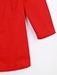 billige Overtøj til kvinder-Dame Ensfarvet Basale Plusstørrelser-Frakke