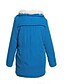 abordables Doudounes &amp; Parkas Femme-Longue Coton / Polyester / Autres Manches Longues Hiver Bleu / Rose / Kaki