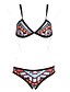 voordelige Zwemkleding voor dames-Dames Zwemkleding Bikini Zwempak Afdrukken Geometrisch Schermkleur Badpakken / Sexy