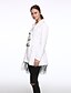 cheap Women&#039;s Coats &amp; Trench Coats-Women&#039;s Coat Shirt Collar Long Sleeve Black / Red / Blue M / L / XL