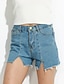 cheap Women&#039;s Pants-Women&#039;s Solid Blue Shorts Pants,Street chic