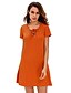 cheap Mini Dresses-Women&#039;s Skater Dress - Solid, Pleated High Rise Mini V Neck