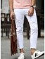 preiswerte Männerhosen-Herren Einfach Mittlere Hüfthöhe Micro-elastisch Jeans Lose Hose einfarbig