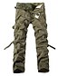 זול מכנסי גברים-בגדי ריקוד גברים פעיל מידות גדולות כותנה ישר / צ&#039;ינו מכנסיים - אחיד ירוק צבא / סתיו / חורף