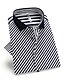 cheap Men&#039;s Shirts-Men&#039;s Daily Formal Work Shirt - Striped Black / Short Sleeve / Summer