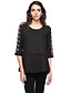 voordelige Damesblouses en -shirts-Dames Street chic Netstof Grote maten - Blouse Patchwork