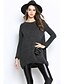 cheap Women&#039;s Sweaters-Women&#039;s Street chic Long Sleeve Long Pullover - Solid Colored / Letter / Fall / Winter