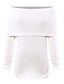 cheap Women&#039;s Sweaters-Women&#039;s Streetwear Solid Colored Pullover Long Sleeve Regular Sweater Cardigans Boat Neck Spring Fall Wine White Black