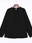 voordelige Damesblouses en -shirts-Dames Eenvoudig Lente Herfst Blouse,Formeel Werk Effen Ronde hals Lange mouw Polyester Dun