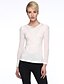 cheap Women&#039;s Blouses &amp; Shirts-Women&#039;s Plus Size Puff Sleeve Blouse - Solid Colored Lace V Neck