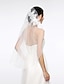 cheap Wedding Veils-One-tier Wedding Veil Elbow Veils 53 Scattered Crystals Style Net