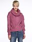 cheap Women&#039;s Tops-Women&#039;s Street chic Pullover - Solid Colored