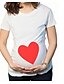 cheap Maternity Tops-Casual / Daily Simple Cotton T-shirt - Solid Colored