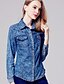 cheap Women&#039;s Tops-Women&#039;s Daily / Going out Street chic Shirt - Solid Colored Shirt Collar / Spring / Fall