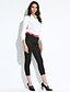 cheap Women&#039;s Two Piece Sets-Women&#039;s Going out Street chic Blouse - Color Block Patchwork, Patchwork Pant V Neck / Fall