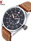 cheap Military Watches-Men&#039;s Sport Watch Fashion Watch Dress Watch Quartz Digital Genuine Leather Multi-Colored 30 m Calendar / date / day Analog Charm Casual Vintage - White Black Black / Brown / Stainless Steel