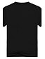 preiswerte T-Shirts &amp; Tank Tops für Herren-Herren Druck Street Schick Aktiv Punk &amp; Gothic Ausgehen Sport Urlaub T-shirt,Rundhalsausschnitt Kurzarm Schwarz Baumwolle Elasthan