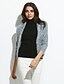 cheap Women&#039;s Sweaters-Women&#039;s Going out Cute Regular Cardigan,Solid Pink / White / Gray / Purple V Neck Long Sleeve Wool Spring / Fall Medium