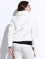 Χαμηλού Κόστους Γυναικείες Γούνες &amp; Δέρματα-Γυναικεία Γούνινο παλτό Μονόχρωμο,Μακρυμάνικο Χειμώνας Ψεύτικη Γούνα